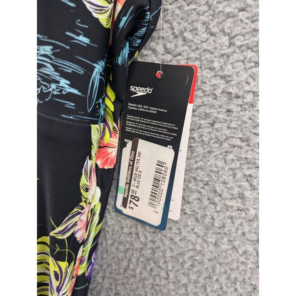 *NEW* Speedo Women's Swimsuit One Piece V-Neck Halter Contemporary Cut sz 8 - Picture 8 of 9